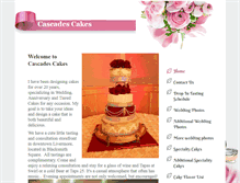 Tablet Screenshot of cascadescakes.com
